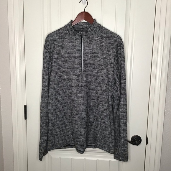 Lululemon Surge Warm 1/2 Zip Pullover in Heathered Black Size Large. - Picture 2 of 8